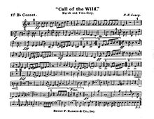 Partition Cornet 1 (B♭), Call of pour Wild, Losey, Frank Hoyt