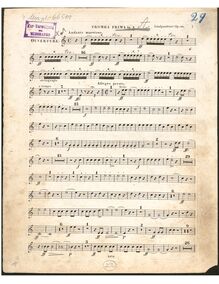 Partition trompette 1 en A, Overture to Goethe s Faust, Op.80, Ouverture de la Tragédie : Faust de Goethe à grand Orchestre.