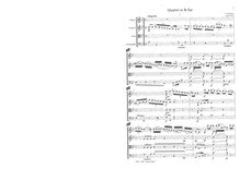 Partition complète, corde quatuor, Op.5 No.2, B♭ major, Richter, Franz Xaver
