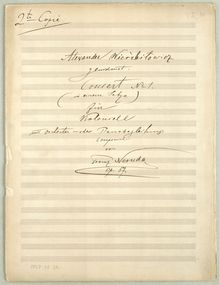 Partition complète (version 2), Concert No.1 E-moll für Violoncell, Op.57