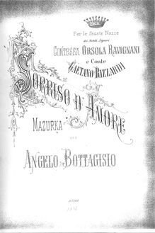 Partition complète, Sorriso d amore, Mazurka, G major, Bottagisio, Angelo
