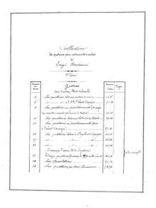 Partition violon 1, 6 corde quatuors, G.159-164 (Op.2), Boccherini, Luigi par Luigi Boccherini