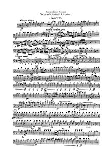 Partition basson 1, 2, Le siège de Corinthe, Tragédie lyrique en trois actes