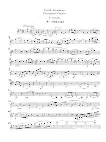 Partition violons I, II, Oratorio de Noël, Saint-Saëns, Camille