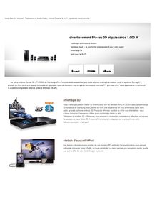 Afficher la brochure PDF - divertissement Blu-ray 3D et puissance ...