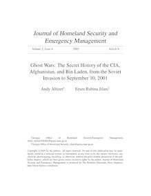 Ghost Wars: The Secret History of the CIA, Afghanistan, and Bin ...