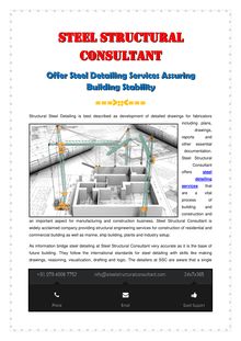 Steel Structural Consultant Offer Steel Detailing Services