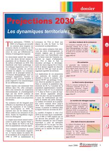 Dossier : Projections 2030 - Les dynamiques territoriales