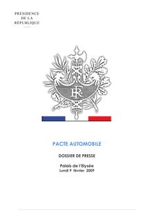 Le pacte automobile  - PACTE AUTOMOBILE