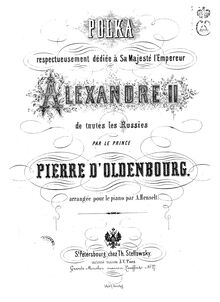 Partition complète, Polka, G major, Oldenburg, Peter Georg von
