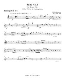 Partition trompette 1 (B♭),  No.8  At pour Circus , Rondeau, Michel par Michel Rondeau