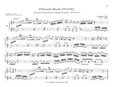 Partition No., Andante en C major, pièces pour mécanique orgue, Haydn, Joseph