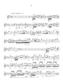 Partition , Largo e Leggiero - flûte , partie, flûte Sonata, Carr, Daniel
