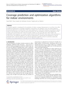 Coverage prediction and optimization algorithms for indoor environments