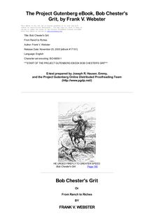 Bob Chester s Grit - From Ranch to Riches