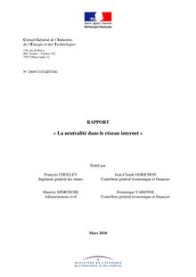 « La neutralité dans le réseau internet »