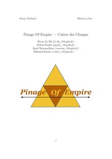 Pinage Of Empire Cahier des Charges