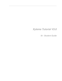 Xyleme Tutorial V3.0