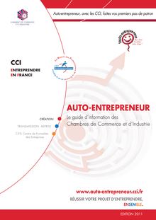 Auto entrepreneur : Le guide d’information des Chambres de Commerce et d’Industrie