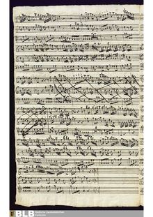 Partition complète et parties, Concertino pour 2 flûtes en C major