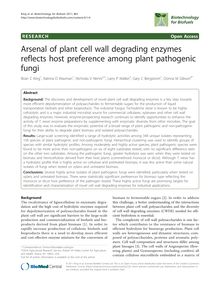Arsenal of plant cell wall degrading enzymes reflects host preference among plant pathogenic fungi