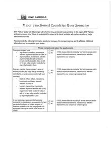 Questionnaire BPN