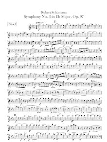 Partition hautbois 1, 2, Symphony No.3, Op.97, "Rhenish"