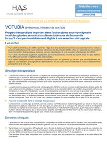 VOTUBIA - Synthèse d avis VOTUBIA - CT11628