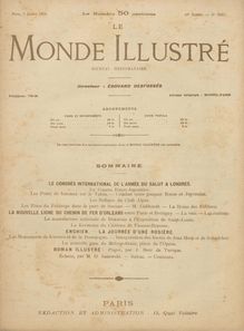 LE MONDE ILLUSTRE  N° 2467 du 09 juillet 1904