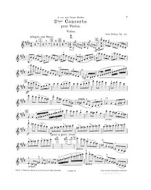 Partition de violon, violon Concerto No.2, Hubay, Jenö