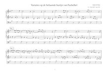 Partition without C-clef, Variaties op de befaamde baslijn van Pachelbel