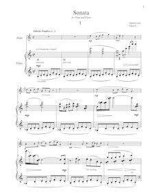 Partition , Andante Semplice - partition de piano, flûte Sonata