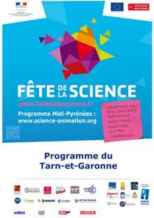 Fête de la science Tarn-et-Garonne
