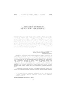 La Bretagne et ses pêcheurs : une mutation à marche forcée - article ; n°1 ; vol.22, pg 145-167