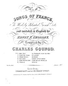 Partition complète, 6 Mélodies, Gounod, Charles