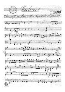 Partition violons I, cor Concerto, Horn Concerto No.2, E♭ major
