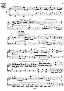 Partition Sonata No.5 en B♭ major, Six sonates, Clementi, Muzio