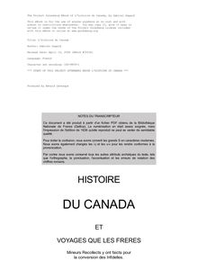 L histoire du Canada par Gabriel Sagard