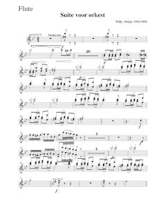 Partition flûte 1/2,  voor orkest, Ostijn, Willy