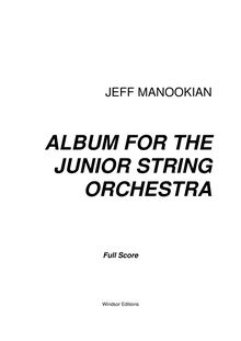 Partition compléte, Album pour pour Junior corde orchestre