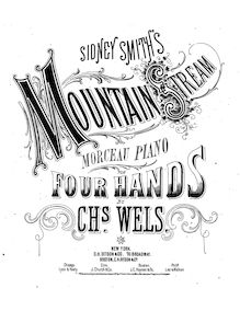 Partition complète, Mountain Stream, Op.13, Le torrent de la Montagne, Morceau pour piano