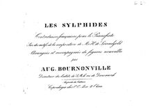 Partition complète, Les Sylphides, Contredanses francaises pour le Piano sur des motifs de la composition de Mr. de Lovenskjold
