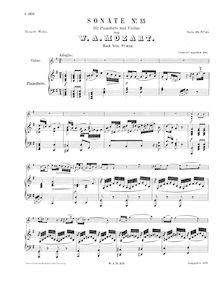 Partition de piano, violon Sonata, Violin Sonata No.27