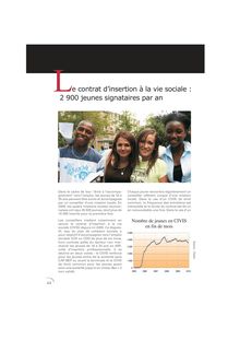 Le contrat dinsertion à la vie sociale : 2 900 jeunes signataires par an