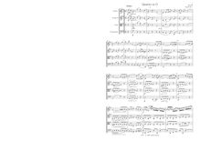 Partition complète, 3 corde quatuors, I. G majorII. E? majorIII. B? major