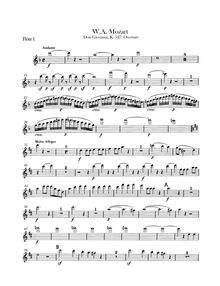 Partition flûte 1, 2, Don Giovanni, Il dissoluto punito ossia il Don Giovanni