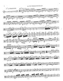 Partition Alto violoncelle (alternate pour violoncelle 1), 6 corde quintettes, G.307-312 (Op.28) par Luigi Boccherini