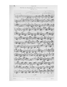 Partition violon solo - first page, compositeur s manuscript, violon Concerto