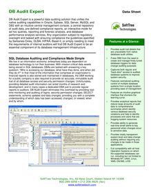 DB Audit Expert - Data Sheet