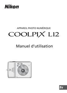 Notice Appareil Photo numériques Nikon  COOLPIX L12